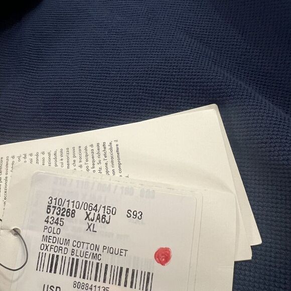 Gucci Men's SS21 Long Sleeves Autumn Blue Polo Shirt 573268 XXL NWT - Picture 9 of 14